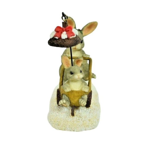 Fitz and Floyd Vintage Charming Tails Christmas Stroll with Box - Picture 5 of 9